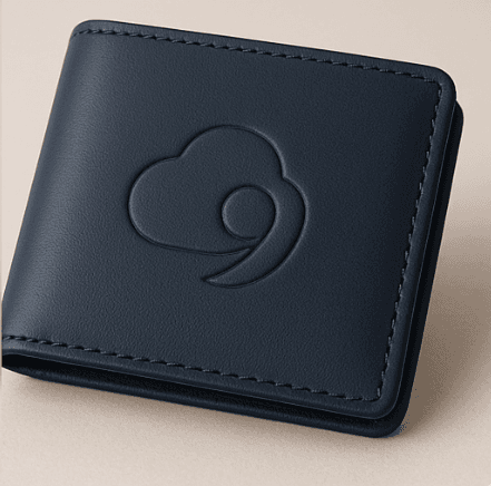 Handmade men's leather wallet image